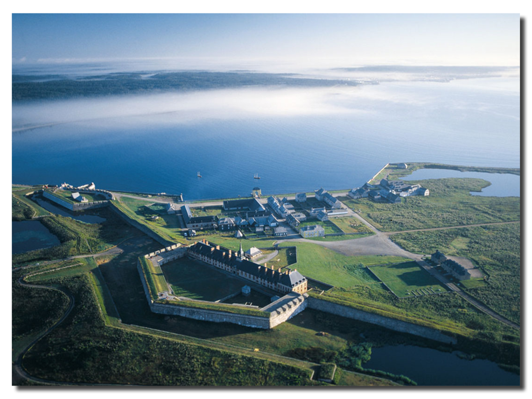 Aerial view of the Fortress of Louisbourg