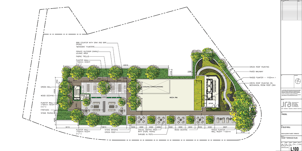 2 Old Mill green roof site plan (Image: JRS)
