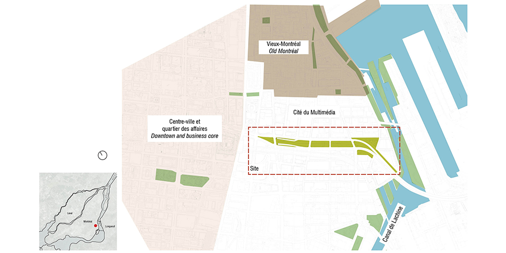 Plan de situation du site. [Rousseau Lefebvre]