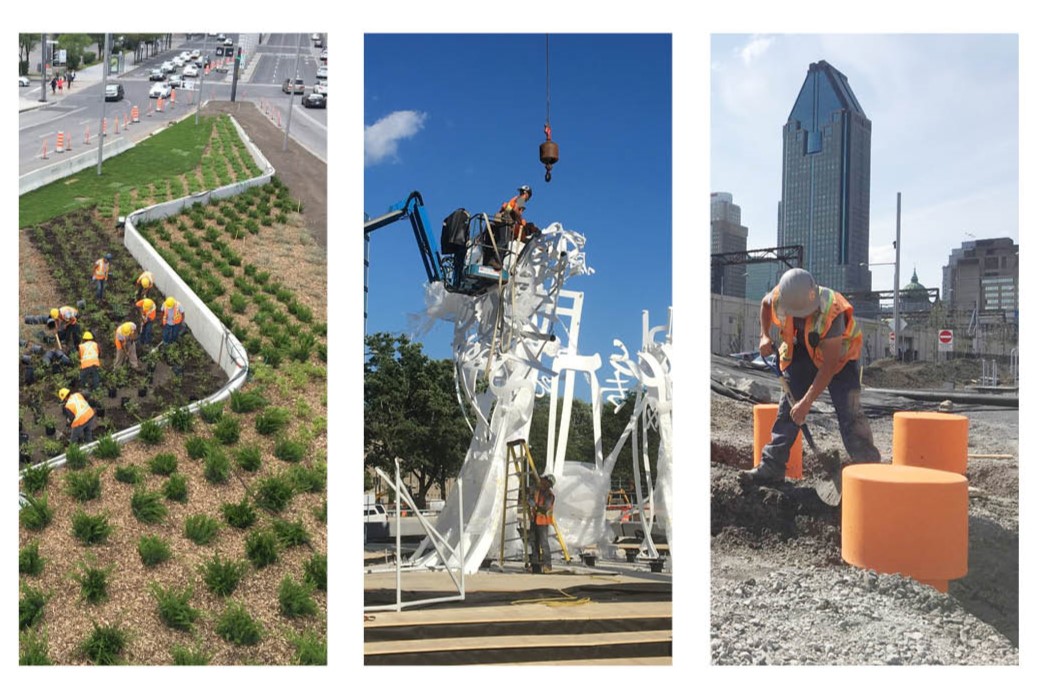 Processus de construction. [Rousseau Lefebvre]