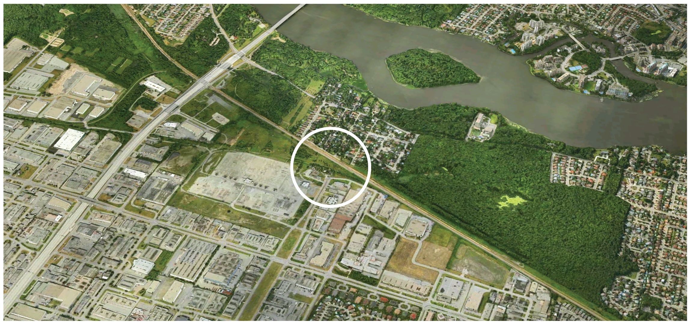 Potential wildlife overpass connection, site.&nbsp;(Image: LAND)