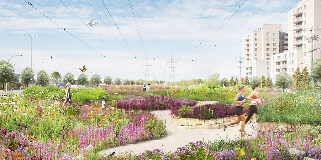 Highway 40 and Cavendish boulevard Perspective (Image: LAND)