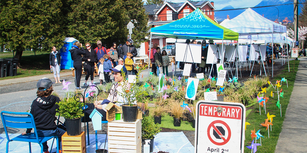 Pop-up Rainway demonstration. (Image: City of Vancouver)