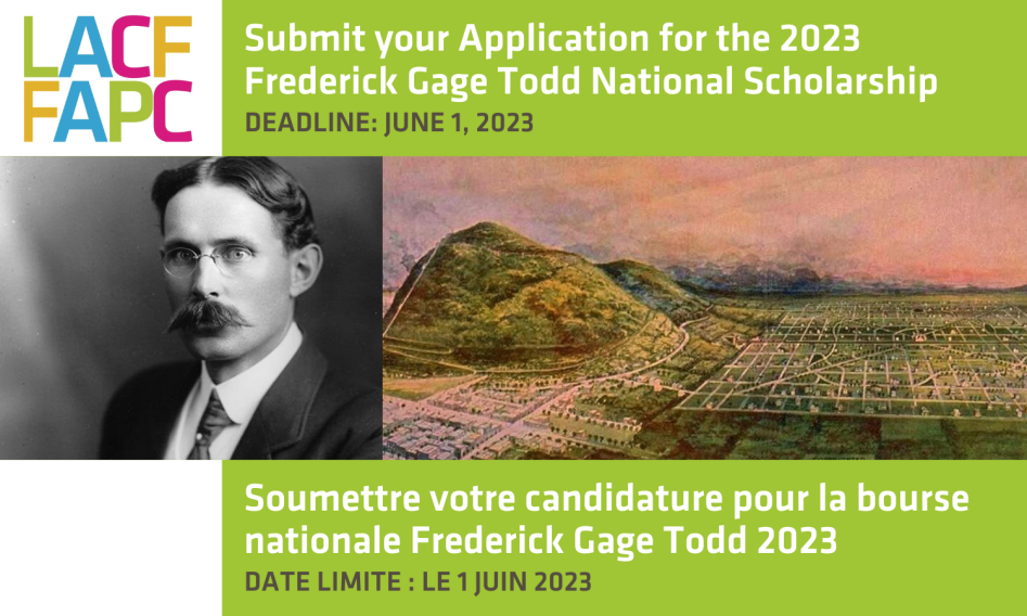 Les candidatures sont ouvertes pour la bourse d'études Frederick Gage Todd 2023