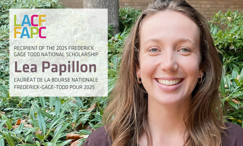 Lea Papillon est la lauréate de la bourse nationale Frederick-Gage-Todd 2025