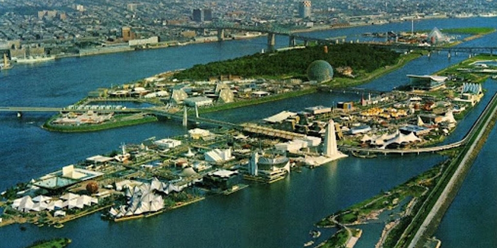 Vue aérienne de l’Expo 67