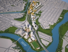 Proposed UOttawa Vision - Aerial View Looking North