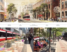 King Street Pilot Transformation, re-balances the street to better accommodate pedestrians, cyclists and transit users