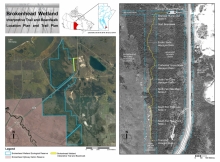 Location Plan including area of Brokenhead Wetland ER and Position/Plan of Boardwalk in Adjacent Crown Land.