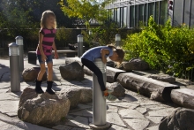 Resilient natural play elements (second floor)