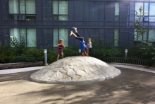 “Turtle shell” play mound (second floor)