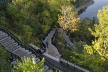 Stairway Landscape 2 - down to Lovers' Walk and Ottawa River