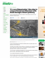 Sample press coverage: Metro News (online and print)