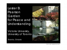Lester B. Pearson Garden for Peace and Understanding