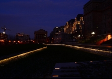 Restauration des vestiges du 18e siècle des murs des fortifications de Montréal