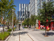 Front Street - Referencing past site uses and Incorporating the site's railway h