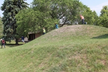 The complex topography encourages children to go on playful expeditions.