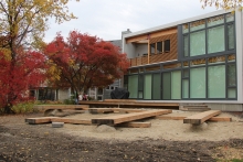 The controlled re-use, upgrading and transformation of salvaged materials into a new context was the key to this garden