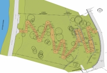 Site Plan of new Stairway / Walls / Lovers' Walk