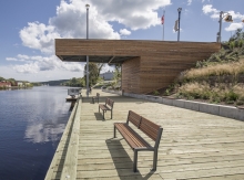 Looking South from the Wharf at the bottom of the Ramp