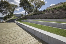 Terraced Amphitheater behind the Wharf