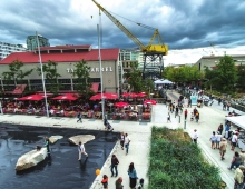 View from the Polygon Gallery looking east
