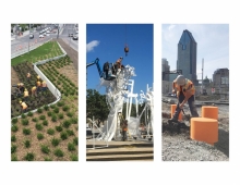 Project manager to the consultant team of engineers, industrial designers and lighting specialists, the landscape architects led an integrated design process and maintained a rigorous and collaborative monitoring schedule until full completion of the project.