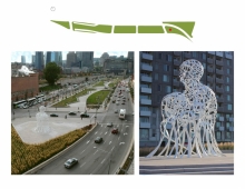At the city level, these large-scale urban public spaces are designed as an open-air gallery that hosts, among others, the monumental sculpture “Source” that results from a close collaboration with the international artist Jaume Plensa, and which is set to face the downtown core.
